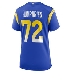 D.J. Humphries  Women's Team Game Jersey - Los Angeles Rams Jerseys