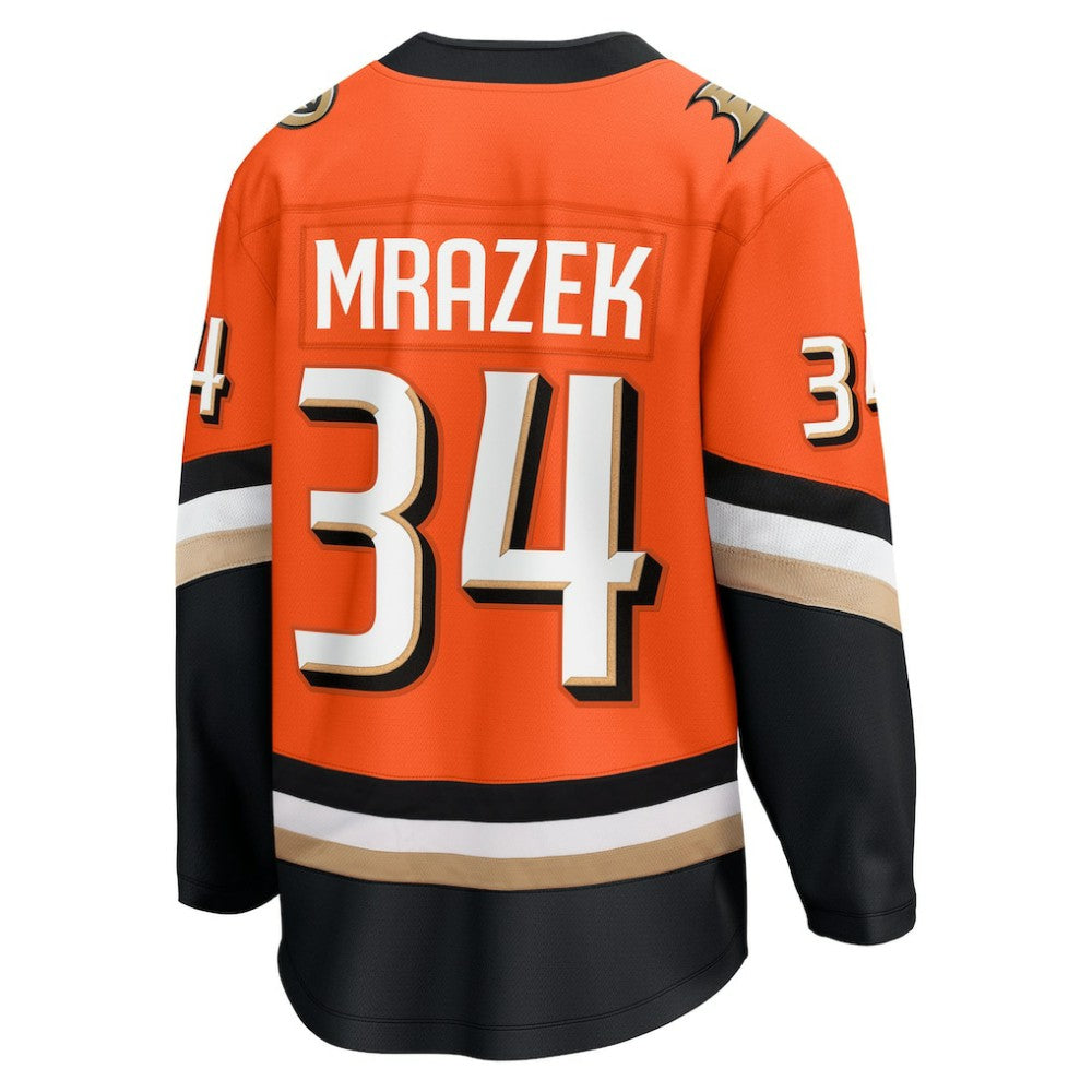 NHL Petr Mrazek Anaheim Ducks Fanatics Home Breakaway Jersey