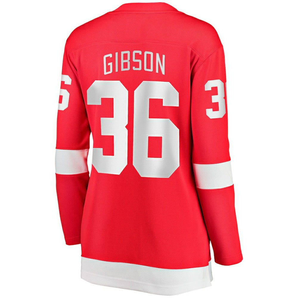 NHL John Gibson Detroit Red Wings Fanatics Women's Home Breakaway Jersey