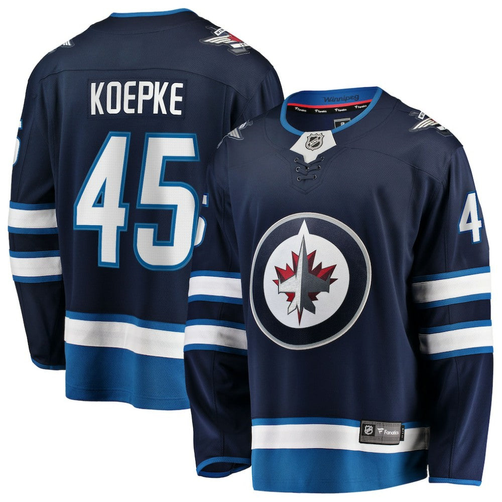NHL Cole Koepke Winnipeg Jets Fanatics Home Breakaway Jersey