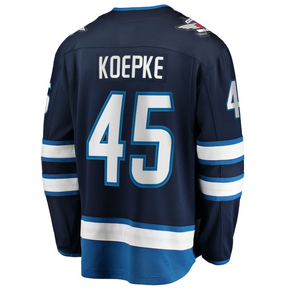 NHL Cole Koepke Winnipeg Jets Fanatics Home Breakaway Jersey