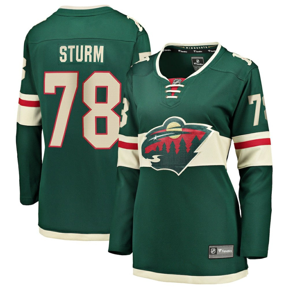 NHL Nico Sturm Minnesota Wild Fanatics Women's Home Breakaway Jersey