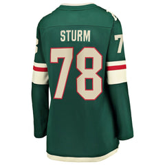 NHL Nico Sturm Minnesota Wild Fanatics Women's Home Breakaway Jersey