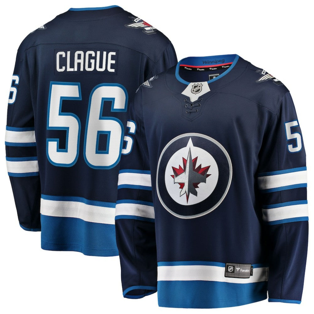 NHL Kale Clague Winnipeg Jets Fanatics Home Breakaway Jersey