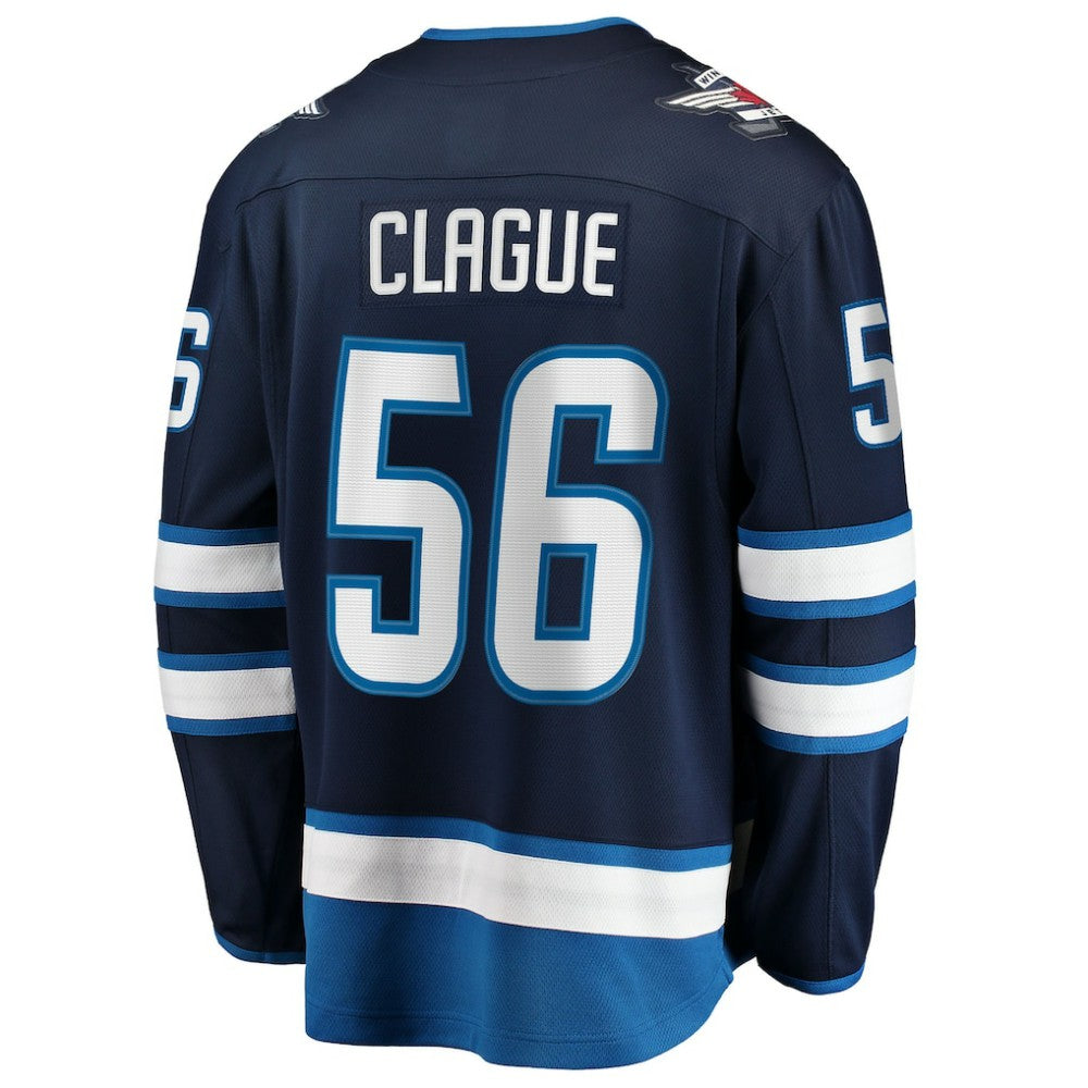 NHL Kale Clague Winnipeg Jets Fanatics Home Breakaway Jersey