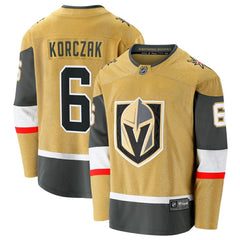 NHL Kaedan Korczak Vegas Golden Knights Fanatics Home Breakaway Jersey