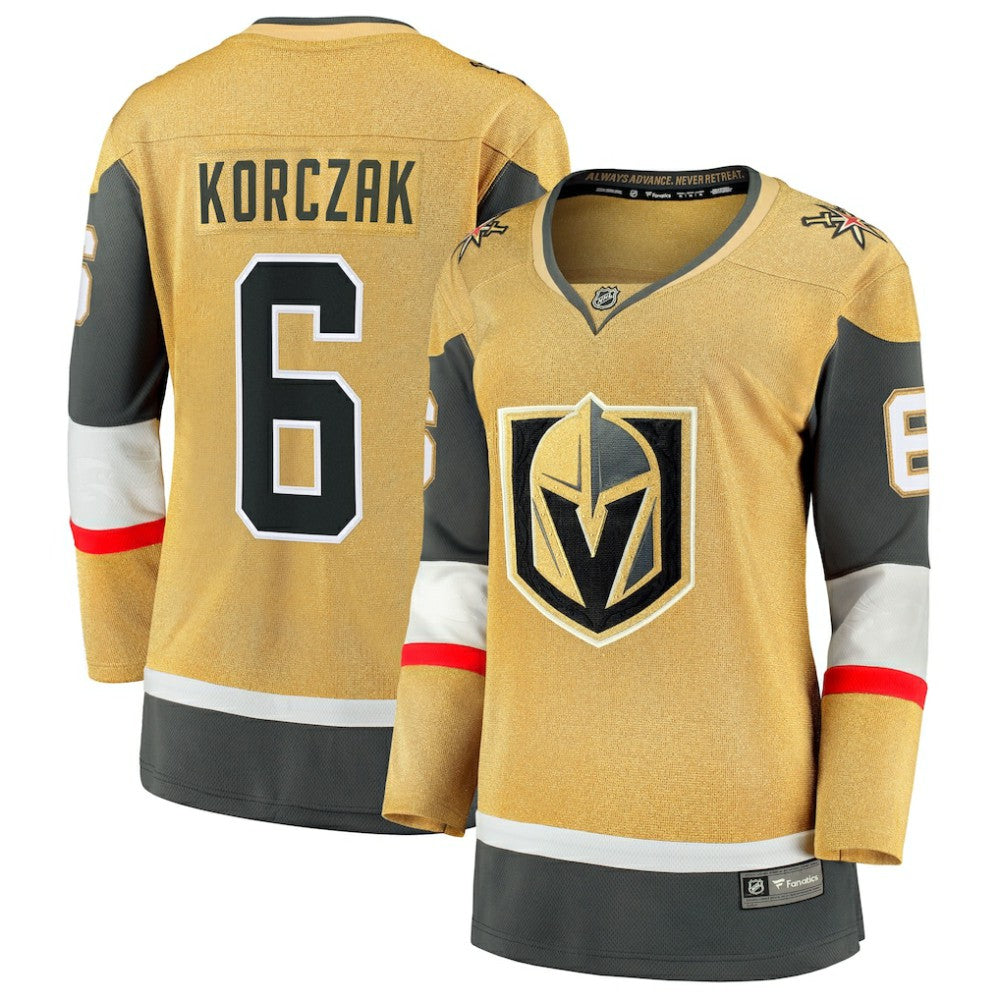 NHL Kaedan Korczak Vegas Golden Knights Fanatics Women's Home Breakaway Jersey