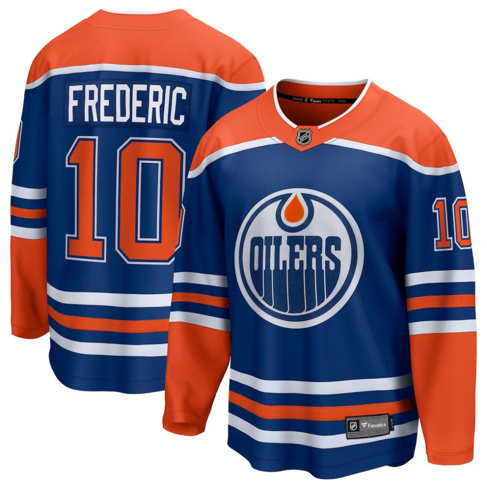 NHL Trent Frederic Edmonton Oilers Fanatics Home Breakaway Jersey