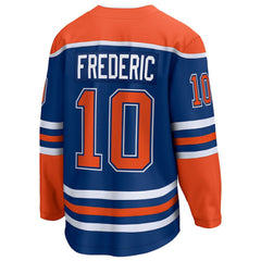 NHL Trent Frederic Edmonton Oilers Fanatics Home Breakaway Jersey