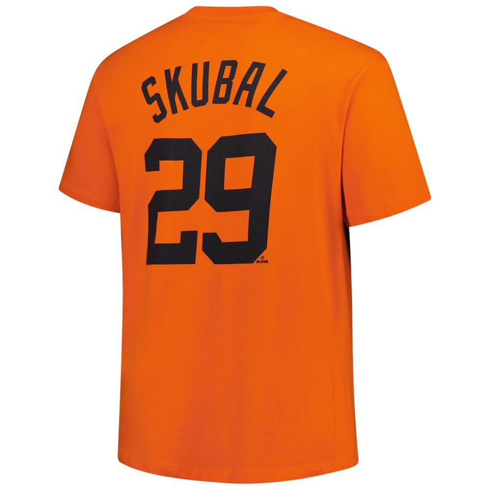 Orange Tarik Skubal Detroit Tigers Fanatics Big & Tall Name & Number T-Shirt