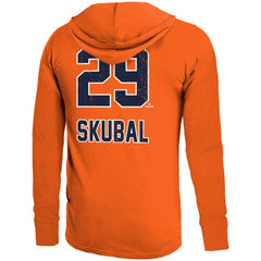 Orange Tarik Skubal Detroit Tigers Majestic Threads Lightweight Name & Number Hoodie