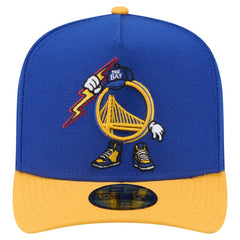 New Era Golden State Warriors Injection Cartoon Logo A-Frame 59FIFTY Fitted Hat sale