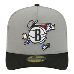 New Era Brooklyn Nets Injection Cartoon Logo A-Frame 59FIFTY Fitted Hat