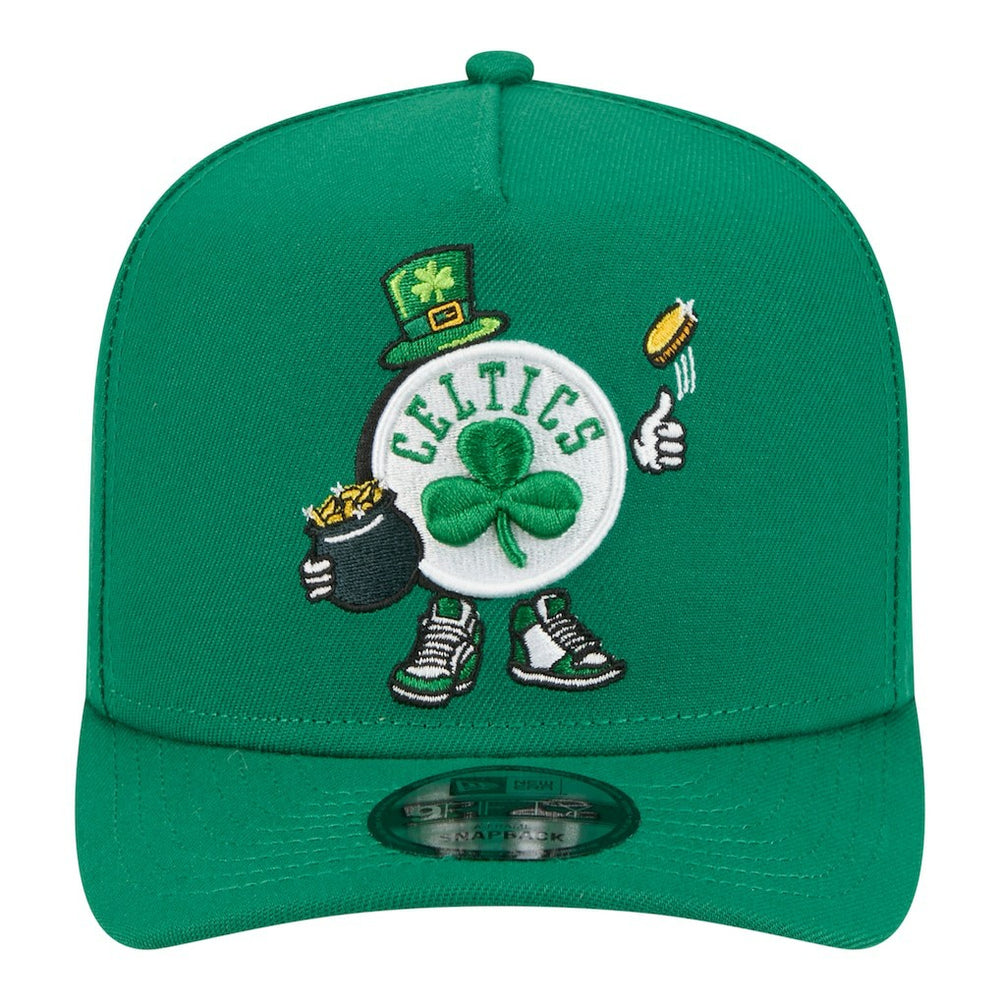 New Era Boston Celtics Injection Cartoon Logo A-Frame 9FIFTY Adjustable Hat
