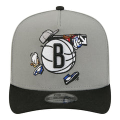 New Era Brooklyn Nets Injection Cartoon Logo A-Frame 9FIFTY Adjustable Hat