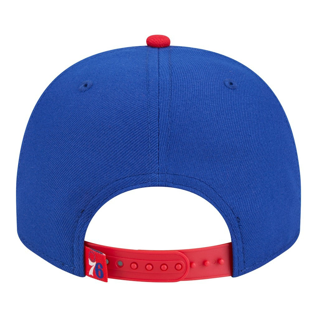 New Era Philadelphia 76ers Injection Cartoon Logo A-Frame 9FIFTY Adjustable Hat