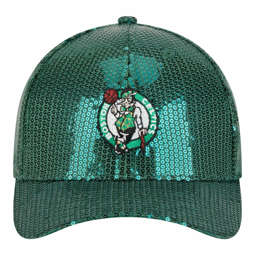 New Era Boston Celtics Women's Sequin M-Crown 9FORTY Adjustable Hat