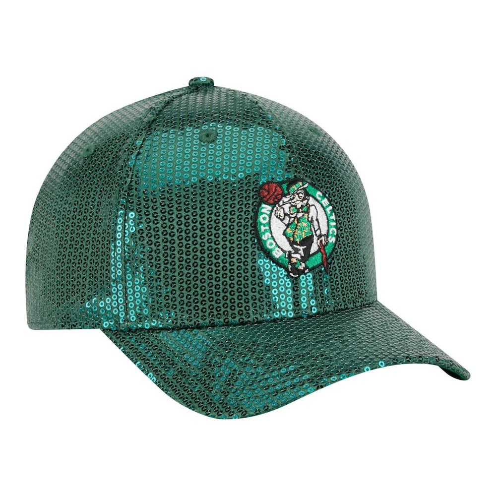 New Era Boston Celtics Women's Sequin M-Crown 9FORTY Adjustable Hat