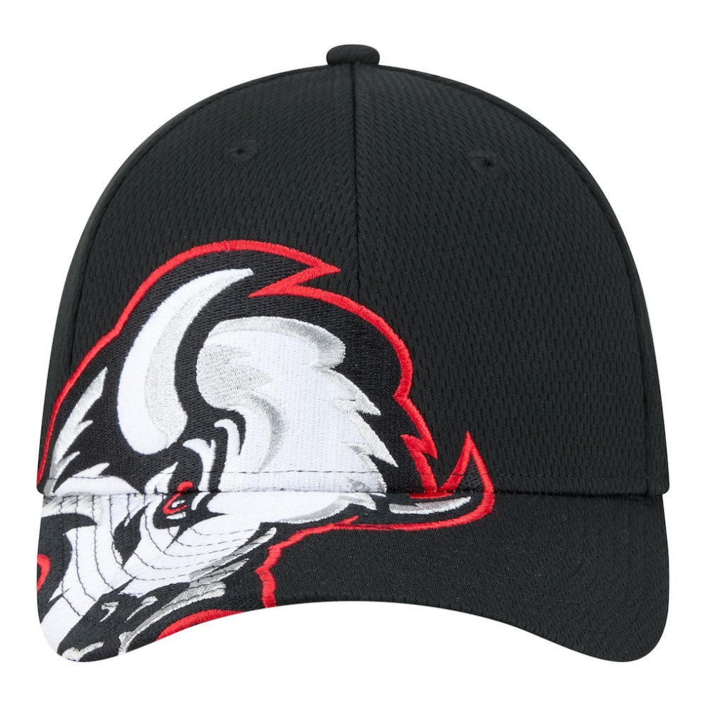 NHL Buffalo Sabres New Era Oversized Logo M-Crown Flex 39THIRTY Hat