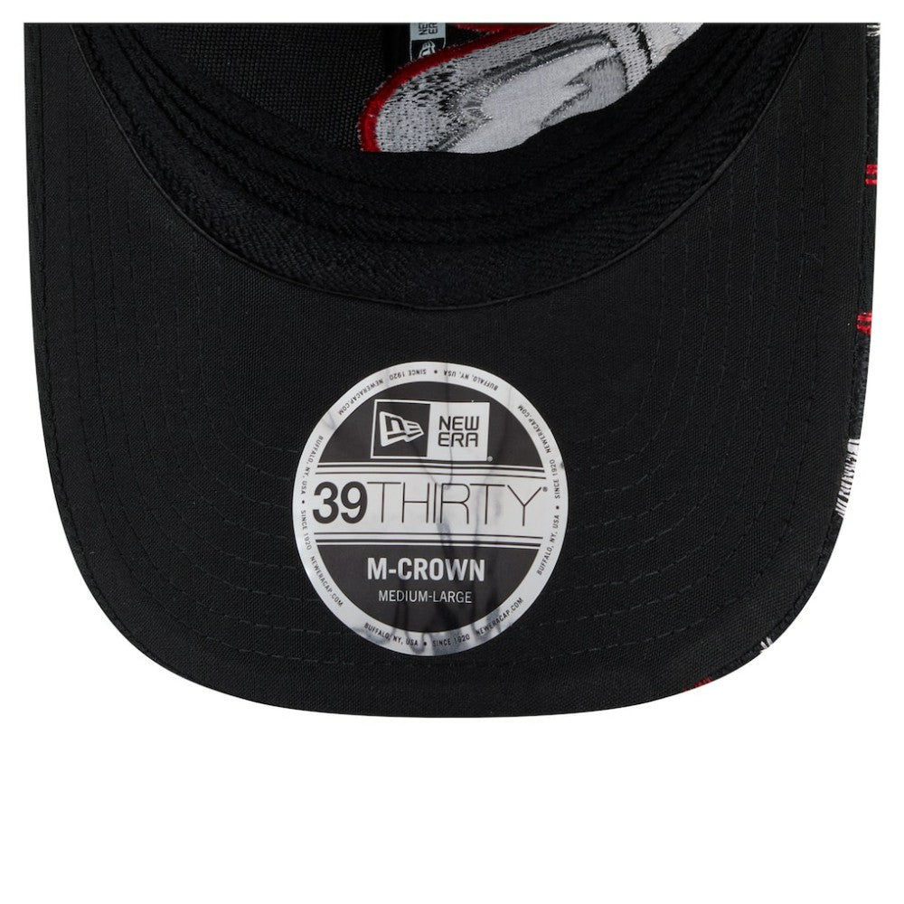 NHL Buffalo Sabres New Era Oversized Logo M-Crown Flex 39THIRTY Hat