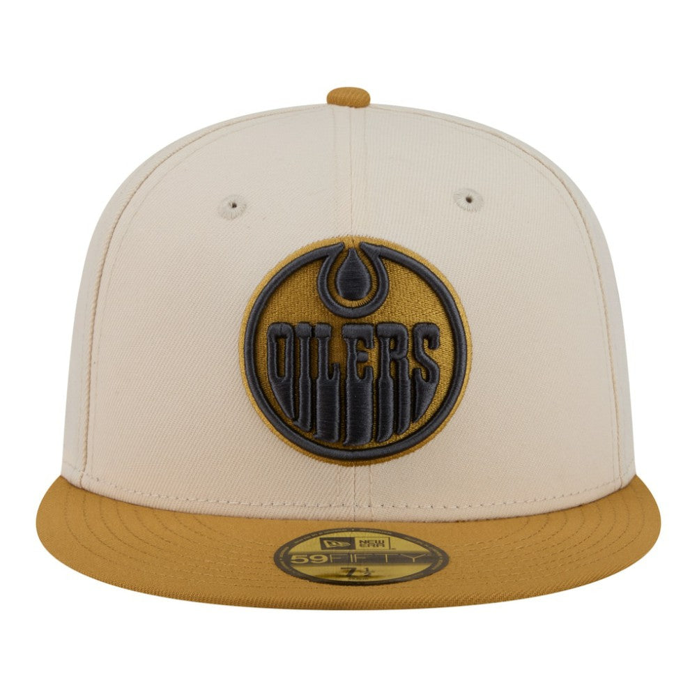 NHL Edmonton Oilers New Era Colorpack Two-Tone 59FIFTY Fitted Hat