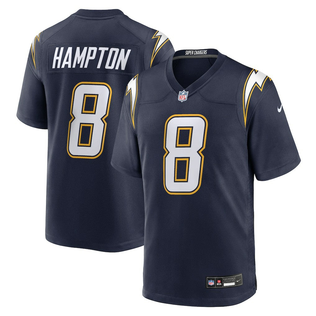 Omarion Hampton  Alternate Super Chargers Game Player Jersey - Los Angeles Chargers Jerseys