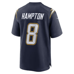 Omarion Hampton  Alternate Super Chargers Game Player Jersey - Los Angeles Chargers Jerseys