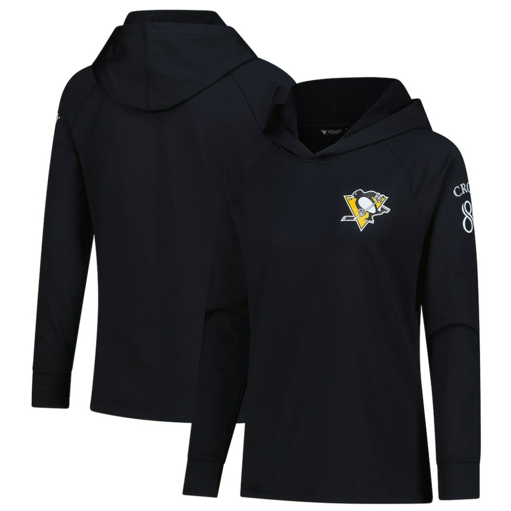 NHL Sidney Crosby Pittsburgh Penguins Levelwear Women's Impression Name & Number Raglan Hoodie