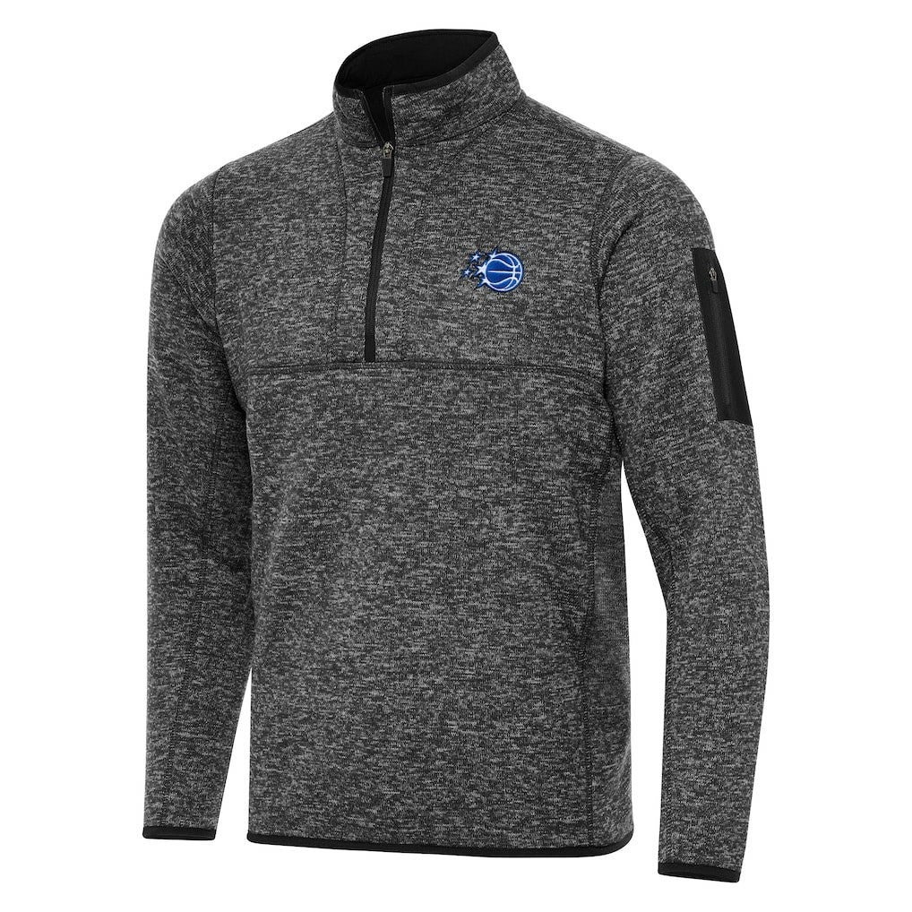 Orlando Magic Antigua New Logo Fortune Quarter-Zip Pullover Jacket