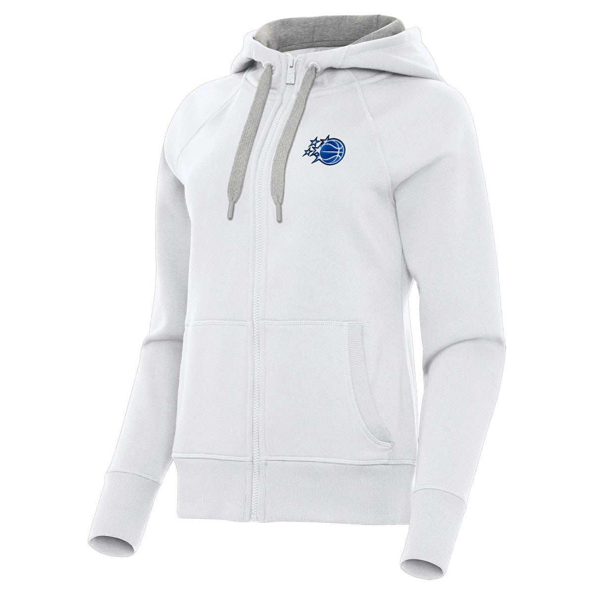 Orlando Magic Antigua Women's New Logo Victory Full-Zip Hooded Sweatshirt
