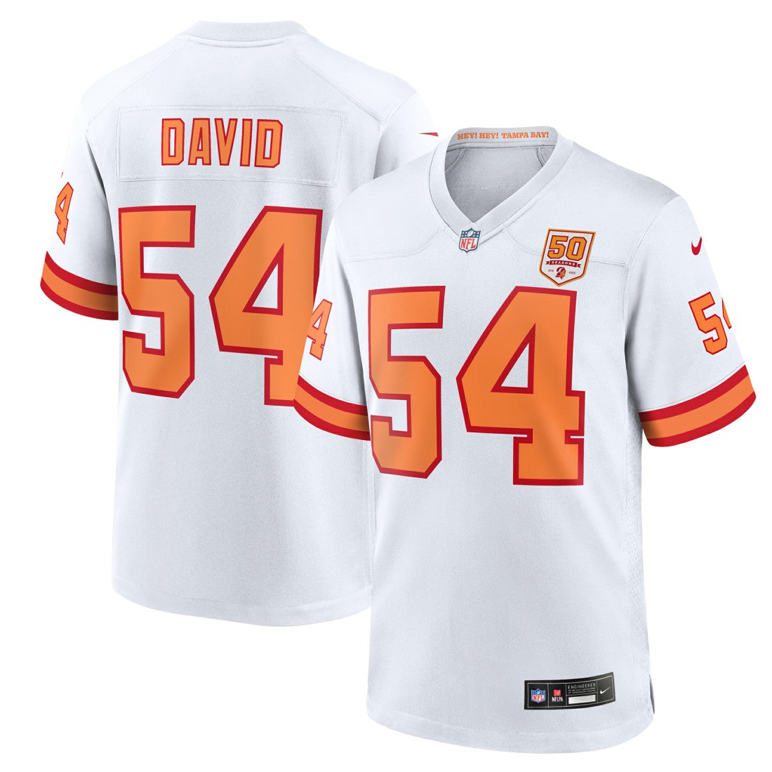Lavonte David '76  50th Season Game Jersey - Tampa Bay Buccaneers Jerseys
