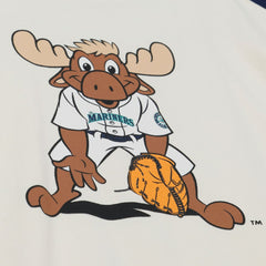 Cream Seattle Mariners Mitchell & Ness Women's Boyfriend Raglan T-Shirt