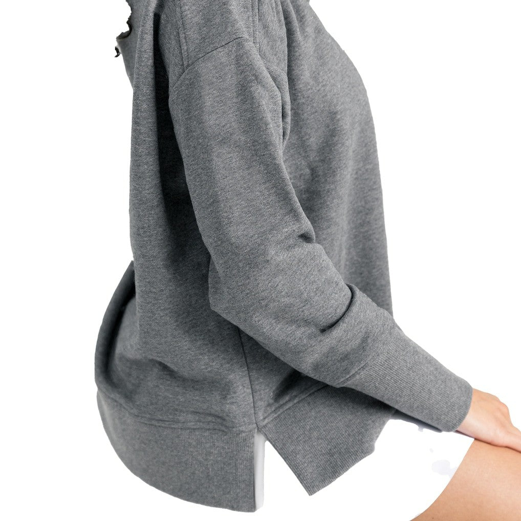 Gameday Couture Women's French Terry V-Neck Pullover Sweatshirt - Chicago Bears Pullover