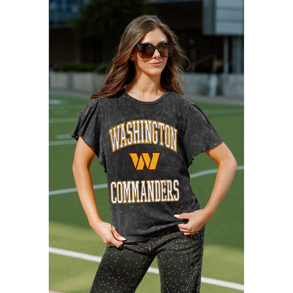 Gameday Couture Women's Relaxed Flutter Sleeve T-Shirt - Washington Commanders T-shirts