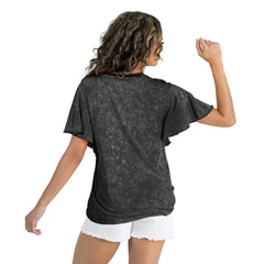 Gameday Couture Women's Relaxed Flutter Sleeve T-Shirt - New York Giants T-shirts