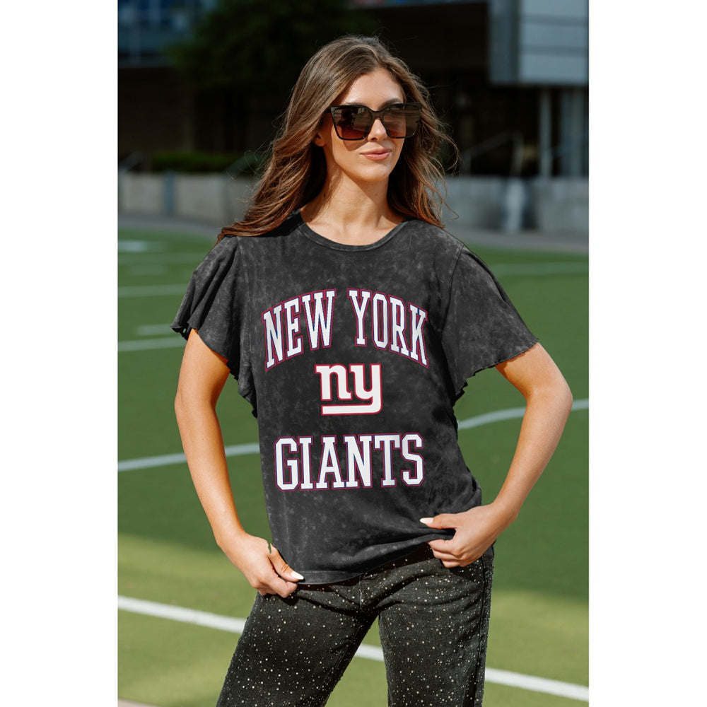 Gameday Couture Women's Relaxed Flutter Sleeve T-Shirt - New York Giants T-shirts