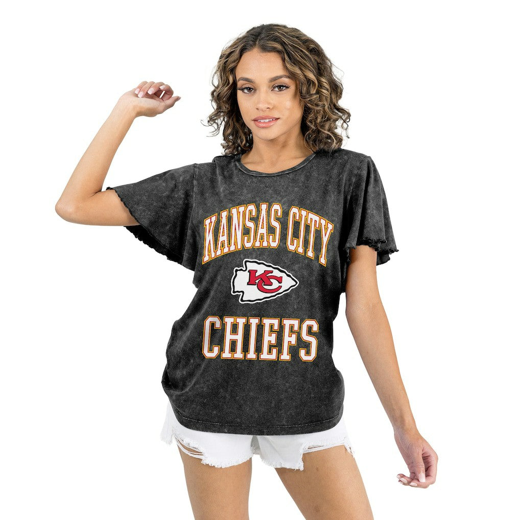 Gameday Couture Women's Relaxed Flutter Sleeve T-Shirt - Kansas City Chiefs T-shirts