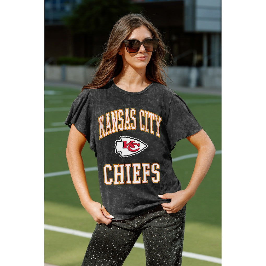 Gameday Couture Women's Relaxed Flutter Sleeve T-Shirt - Kansas City Chiefs T-shirts