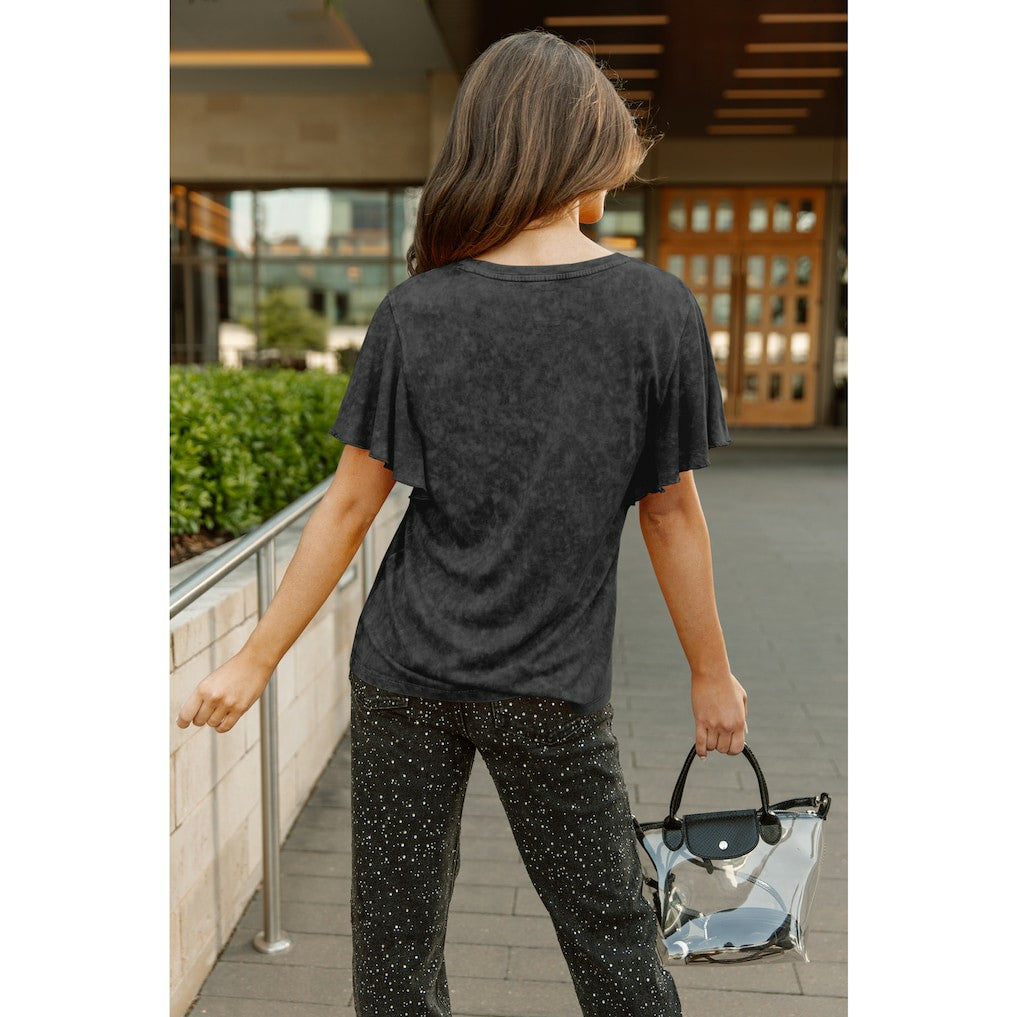Gameday Couture Women's Relaxed Flutter Sleeve T-Shirt - Kansas City Chiefs T-shirts
