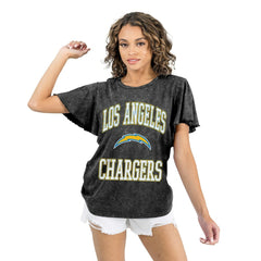 Gameday Couture Women's Relaxed Flutter Sleeve T-Shirt - Los Angeles Chargers T-shirts