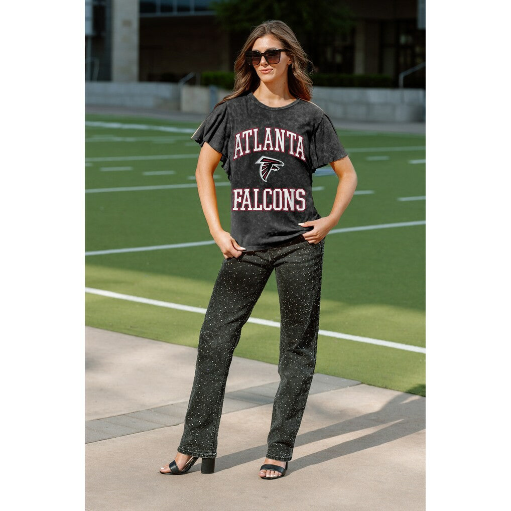 Gameday Couture Women's Relaxed Flutter Sleeve T-Shirt - Atlanta Falcons T-shirts