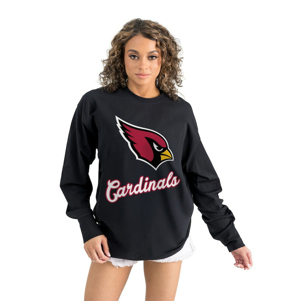 Gameday Couture Women's Oversized Long Sleeve T-Shirt - Arizona Cardinals T-shirts