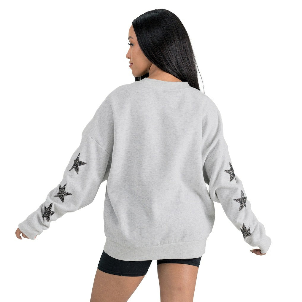 Gameday Couture Women's Resilience Relaxed Rhinestone Pullover Sweatshirt - Washington Commanders Pullover