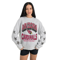 Gameday Couture Women's Resilience Relaxed Rhinestone Pullover Sweatshirt - Arizona Cardinals Pullover