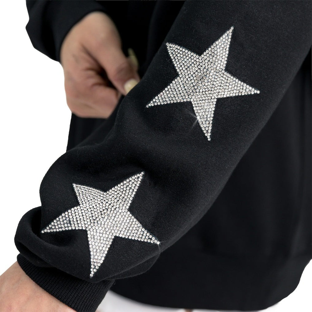 Gameday Couture Women's Velocity Relaxed Rhinestone Pullover Sweatshirt - Washington Commanders Pullover