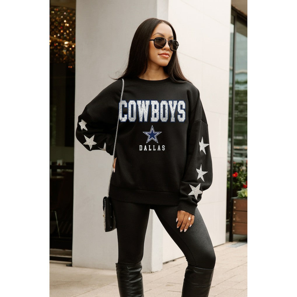 Gameday Couture Women's Velocity Relaxed Rhinestone Pullover Sweatshirt - Dallas Cowboys Pullover