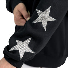 Gameday Couture Women's Velocity Relaxed Rhinestone Pullover Sweatshirt - Carolina Panthers Pullover