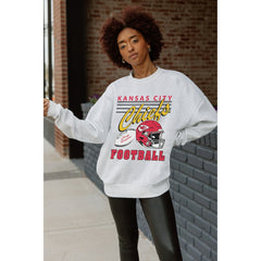 Gameday Couture Women's Home Turf Oversized Premium Fleece Pullover Sweatshirt - Kansas City Chiefs Pullover