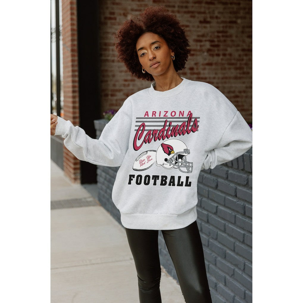 Gameday Couture Women's Home Turf Oversized Premium Fleece Pullover Sweatshirt - Arizona Cardinals Pullover