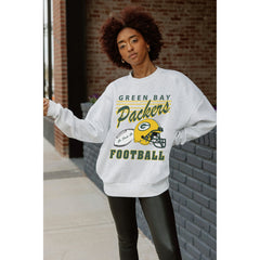 Gameday Couture Women's Home Turf Oversized Premium Fleece Pullover Sweatshirt - Green Bay Packers Pullover